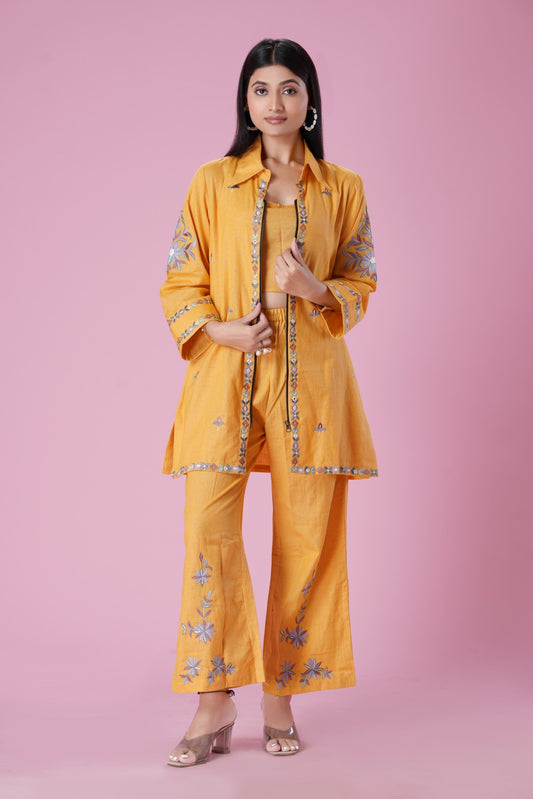 Yellow HandMade Co-Ord Set