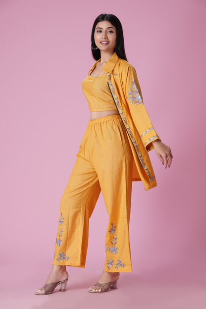 Yellow HandMade Co-Ord Set