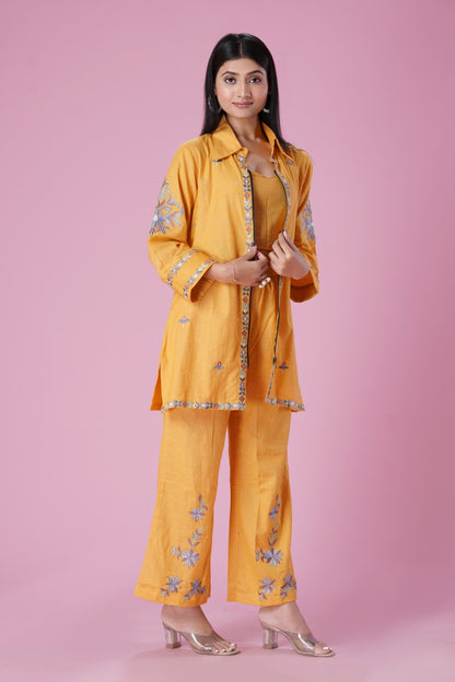 Yellow HandMade Co-Ord Set