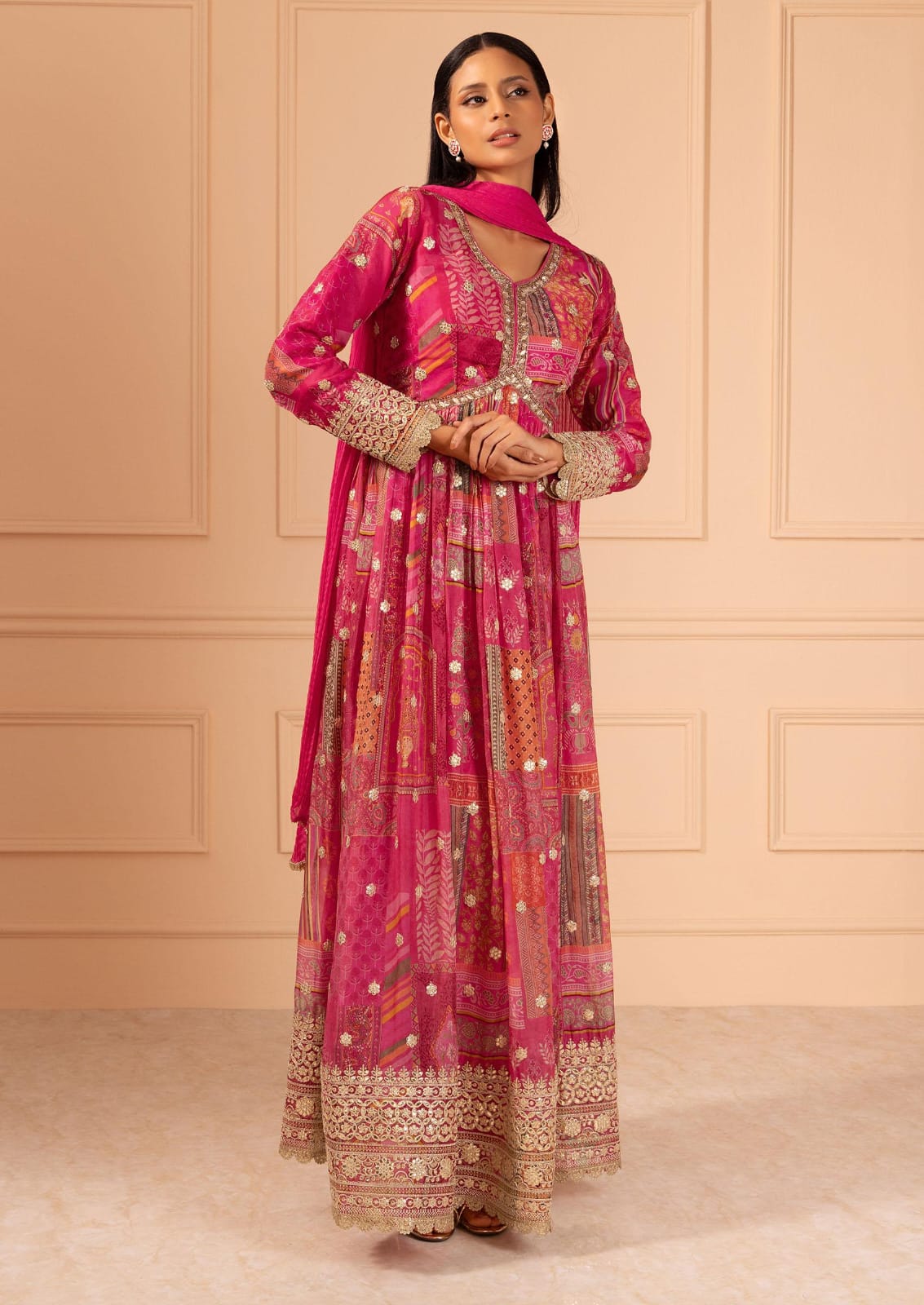 THE BLUSH PINK ANARKALI