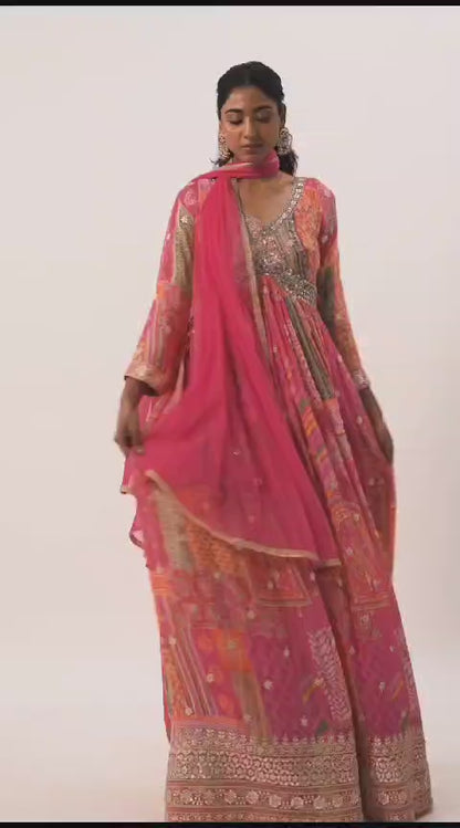 THE BLUSH PINK ANARKALI